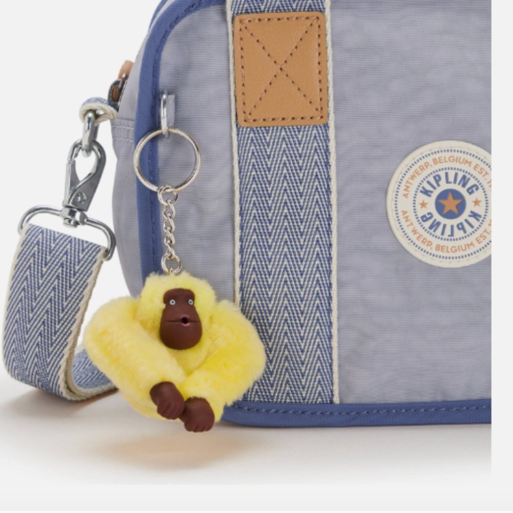 Kipling Nadale Crossbody Bag Dove Gray Legacy New - Picture 4 of 5